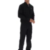 Giacca Dean nera in finta pelle scamosciata con zip integrale
