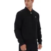 Giacca Dean nera in finta pelle scamosciata con zip integrale