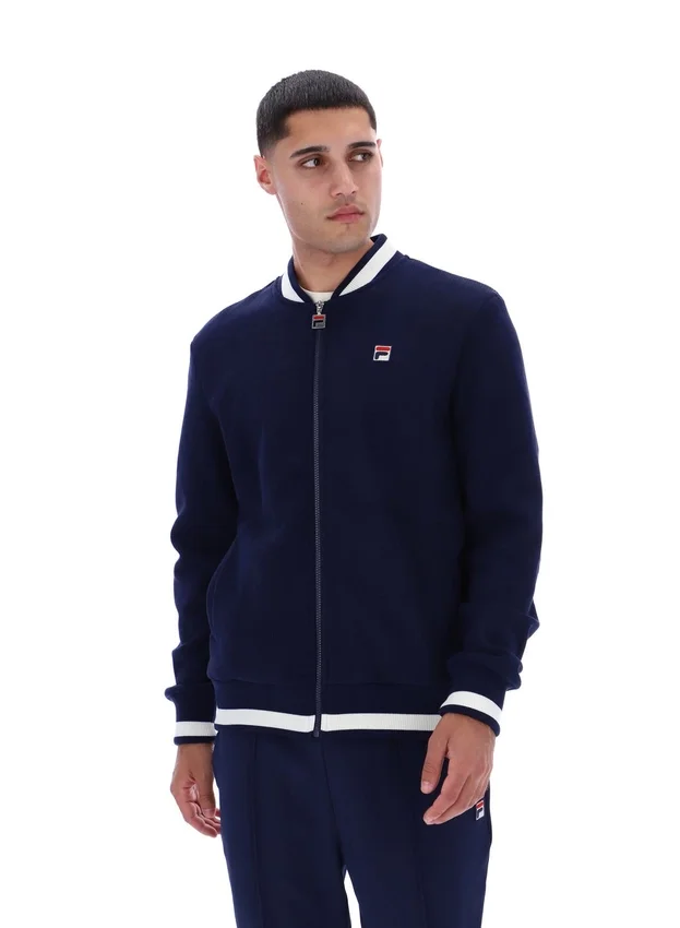 Giacca Fila Navy Gabe in maglia a nido d'ape