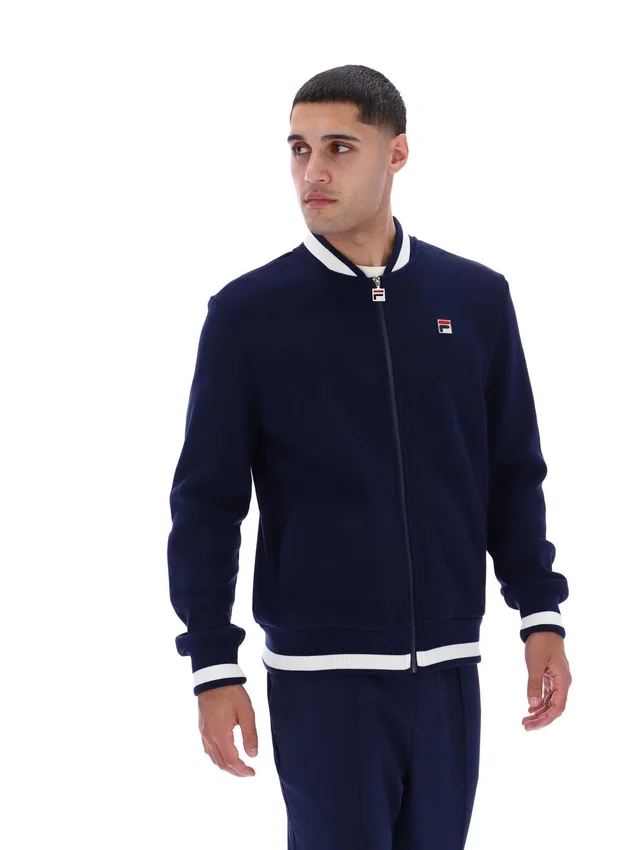 Giacca Fila Navy Gabe in maglia a nido d'ape