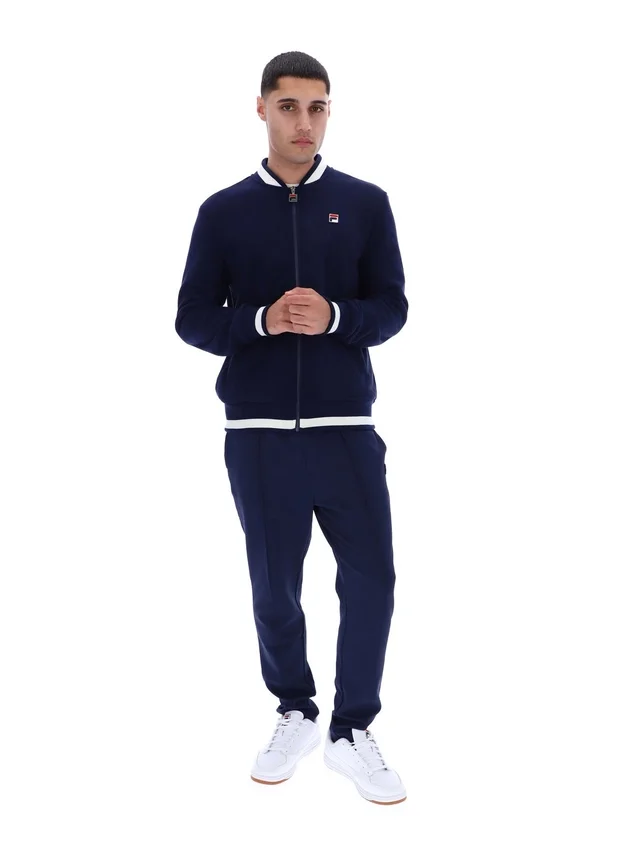 Giacca Fila Navy Gabe in maglia a nido d'ape