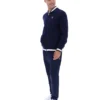 Giacca Fila Navy Gabe in maglia a nido d'ape