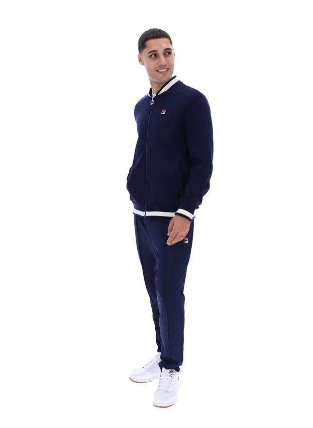Giacca Fila Navy Gabe in maglia a nido d'ape