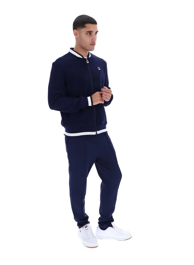 Giacca Fila Navy Gabe in maglia a nido d'ape