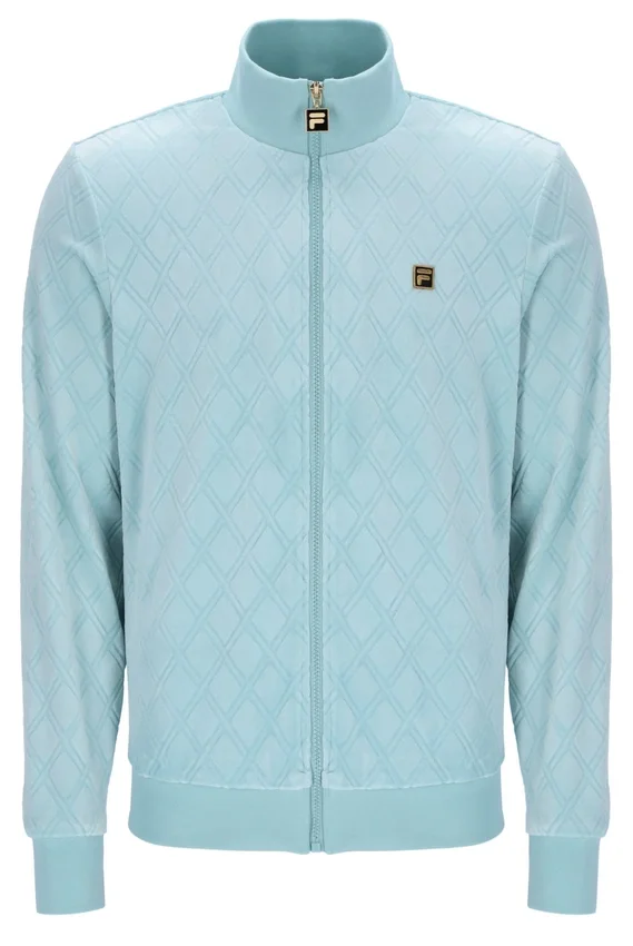 Giacca Hanay con motivo a rombi in rilievo in blu sterling