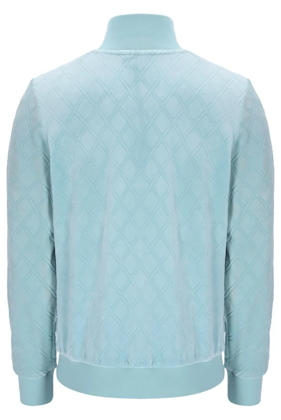 Giacca Hanay con motivo a rombi in rilievo in blu sterling