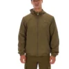 Giacca Ian con zip integrale in verde oliva scuro