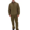 Giacca Ian con zip integrale in verde oliva scuro