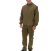 Giacca Ian con zip integrale in verde oliva scuro