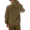 Giacca Ian con zip integrale in verde oliva scuro
