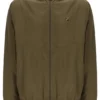 Giacca Ian con zip integrale in verde oliva scuro