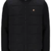 Giacca imbottita con zip integrale Jerry nera