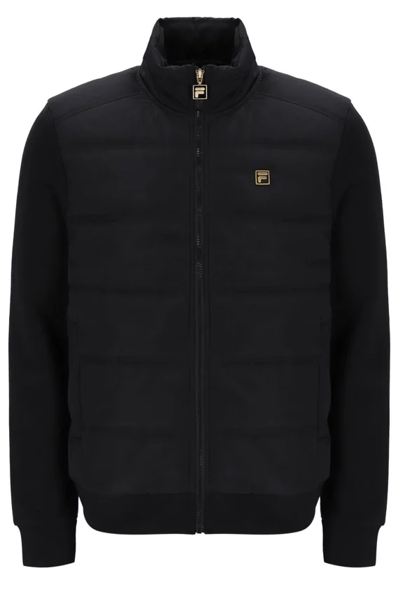 Giacca imbottita con zip integrale Jerry nera
