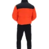 Giacca imbottita unisex Evan con inserti in Tangerine Tango