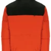 Giacca imbottita unisex Evan con inserti in Tangerine Tango