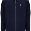 Giacca in pelle scamosciata Fila Francesco blu navy