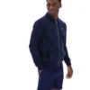 Giacca in pelle scamosciata Fila Francesco blu navy