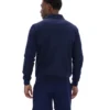 Giacca in pelle scamosciata Fila Francesco blu navy