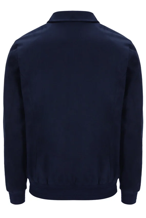 Giacca in pelle scamosciata Fila Francesco blu navy
