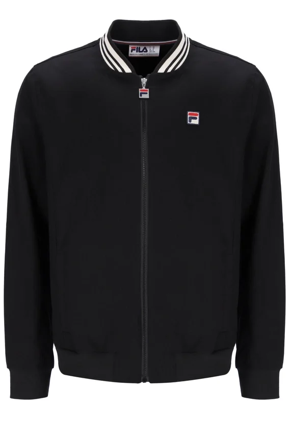 Giacca in twill nero Stefano Archive Influence