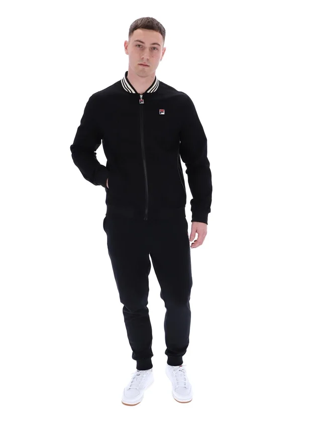 Giacca in twill nero Stefano Archive Influence