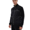 Giacca in velluto nera Higgans con zip integrale