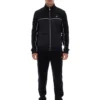 Giacca in velluto nera Higgans con zip integrale