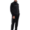Giacca in velluto nera Higgans con zip integrale