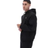 Giacca nera Ian con zip integrale