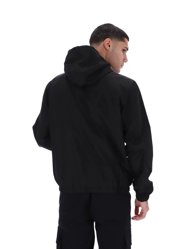 Giacca nera Ian con zip integrale