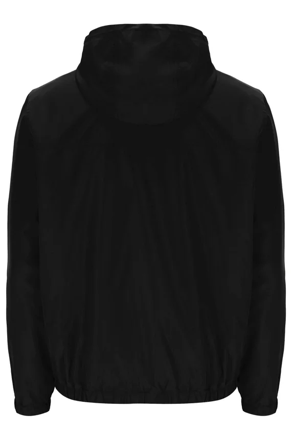 Giacca nera Ian con zip integrale