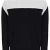 Giacca nera Morton con zip integrale e inserti a contrasto