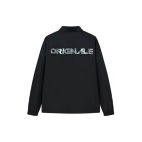 Giacca sportiva casual da uomo Fila con logo Alphabet, nera