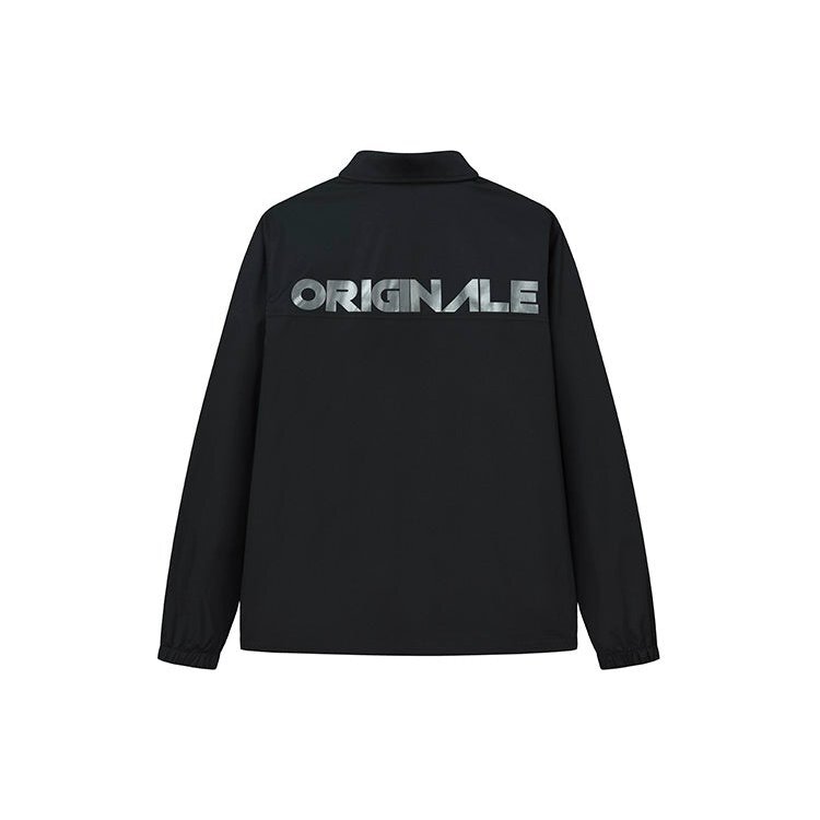 Giacca sportiva casual da uomo Fila con logo Alphabet, nera