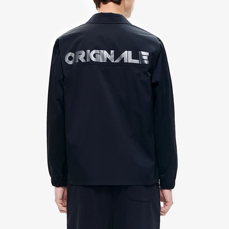 Giacca sportiva casual da uomo Fila con logo Alphabet, nera