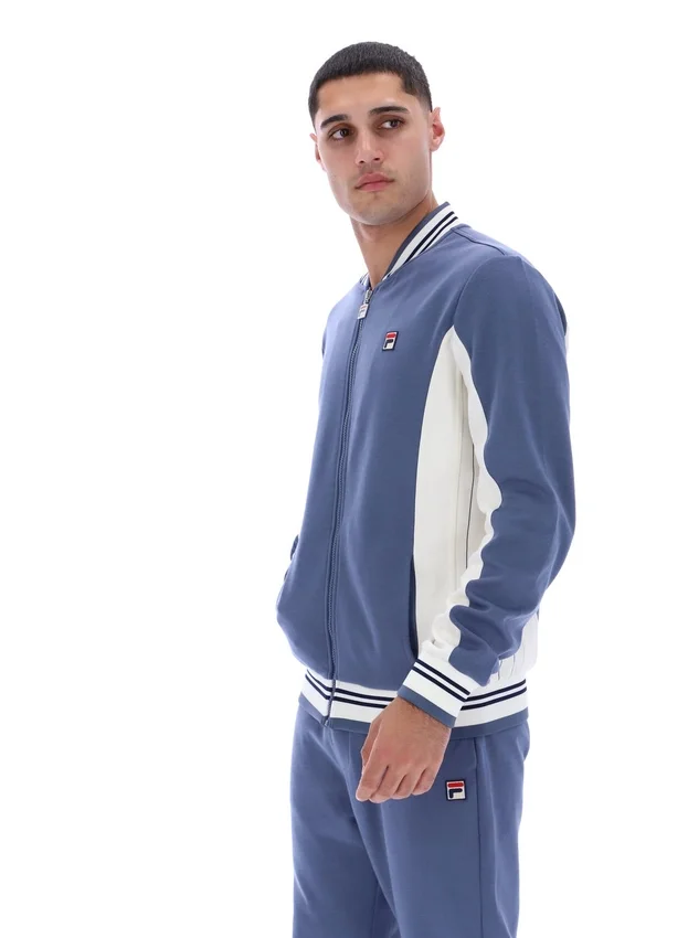 Giacca sportiva da baseball Settanta in stile vintage indaco