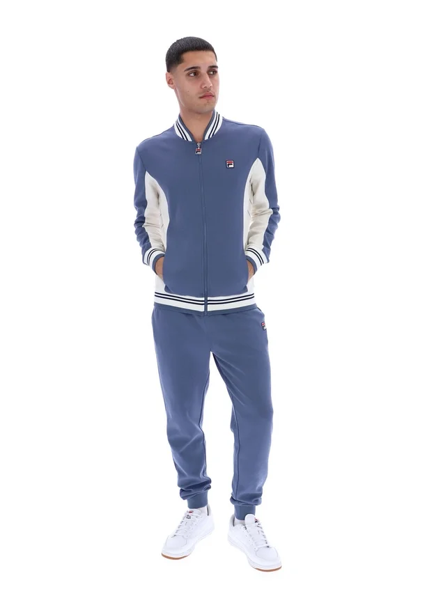 Giacca sportiva da baseball Settanta in stile vintage indaco