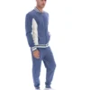 Giacca sportiva da baseball Settanta in stile vintage indaco
