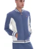 Giacca sportiva da baseball Settanta in stile vintage indaco