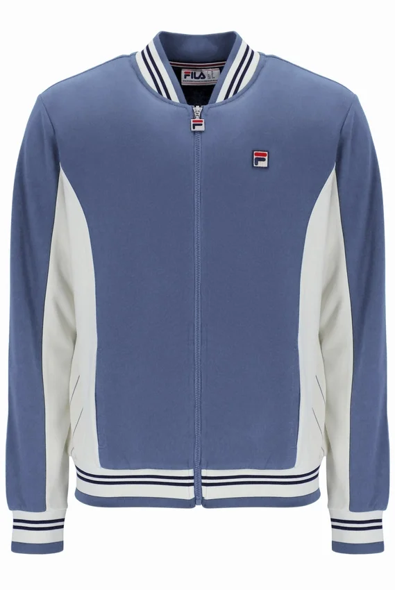 Giacca sportiva da baseball Settanta in stile vintage indaco