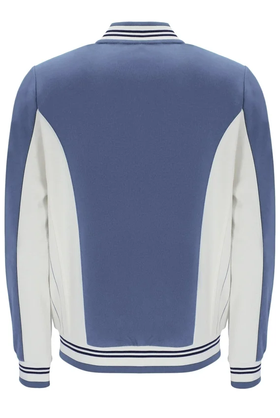 Giacca sportiva da baseball Settanta in stile vintage indaco