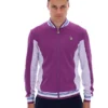 Giacca sportiva da baseball Settanta in viola tramonto