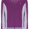 Giacca sportiva da baseball Settanta in viola tramonto