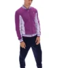 Giacca sportiva da baseball Settanta in viola tramonto