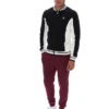 Giacca sportiva da baseball Settanta nera