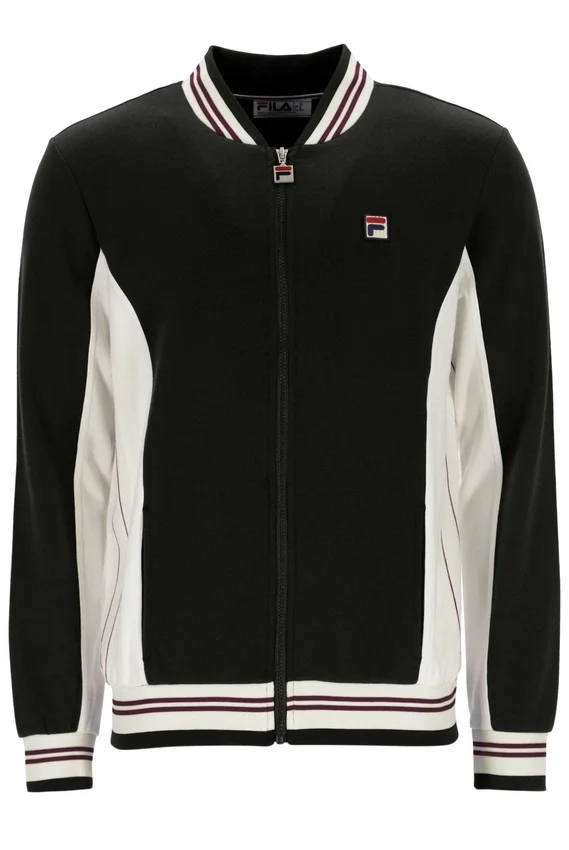 Giacca sportiva da baseball Settanta nera