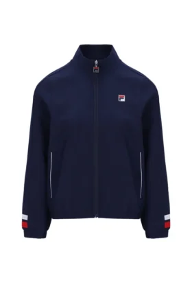 Giacca sportiva da tennis da donna blu navy