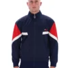 Giacca sportiva Fila blu navy ispirata all’Archivio Albarn