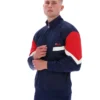 Giacca sportiva Fila blu navy ispirata all’Archivio Albarn