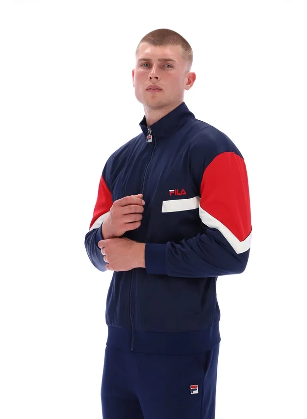 Giacca sportiva Fila blu navy ispirata all’Archivio Albarn